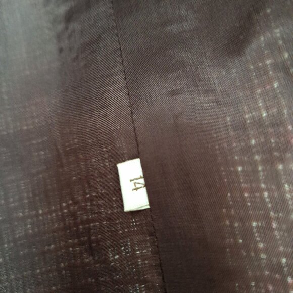 100% Silk Tweed Blazer Jacket Size 14. Pink White Brown Boucle Elana by Tanner - Picture 16 of 16